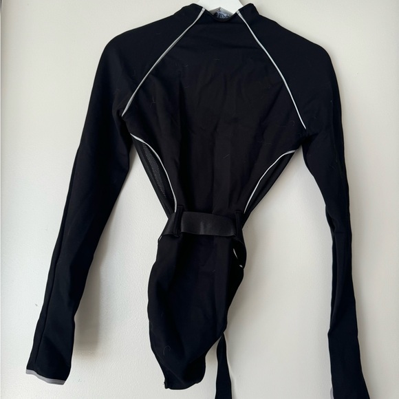 POSTER GRL - Mesh Side Reflective Stripe Bodysuit - Picture 7 of 7